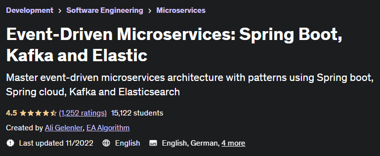 Event-Driven Microservices Spring Boot, Kafka and Elastic