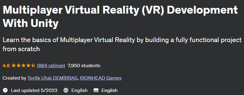 Multiplayer Virtual Reality (VR) Development With Unity