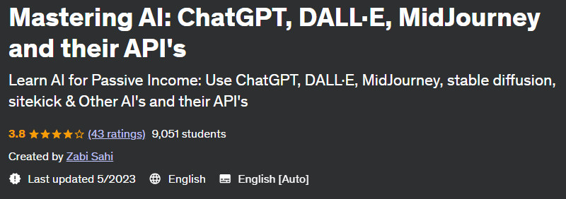 Mastering AI: ChatGPT, DALL·E, MidJourney and their API's