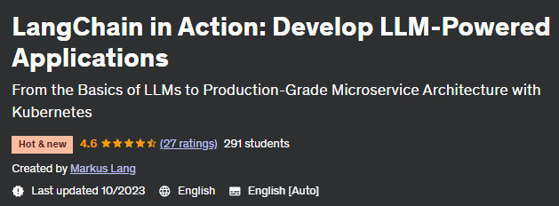 LangChain in Action: Develop LLM-Powered Applications