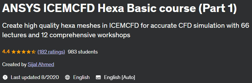 ANSYS ICEMCFD Hexa Basic course (Part 1)