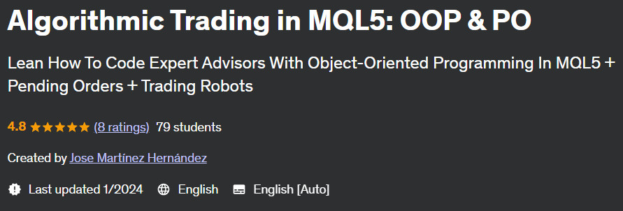 Algorithmic Trading in MQL5: OOP & PO