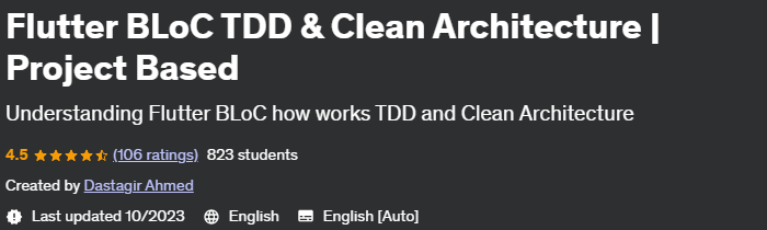 Flutter BLoC TDD & Clean Architecture _ Project Based