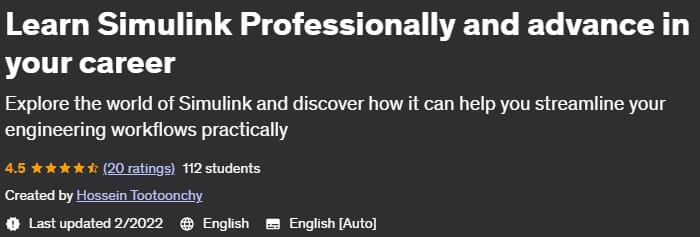 Learn Simulink Professionally and advance in your career