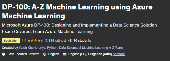 DP-100: AZ Machine Learning using Azure Machine Learning