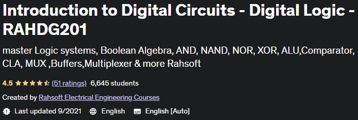 Introduction to Digital Circuits - Digital Logic - RAHDG201