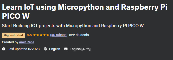 Learn IoT using Micropython and Raspberry Pi PICO W