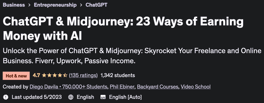 ChatGPT & Midjourney: 23 Ways of Earning Money with AI