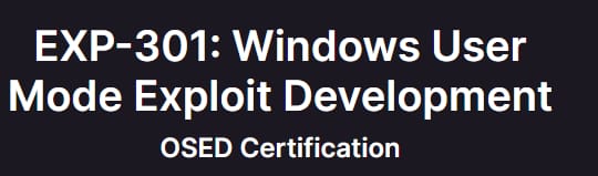 EXP-301_ Windows User Mode Exploit Development