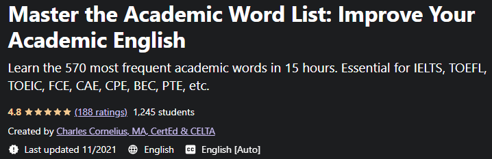 Master the Academic Word List: Improve Your Academic English