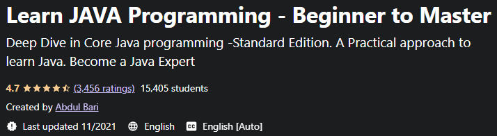 Learn JAVA Programming - Beginner to Master
