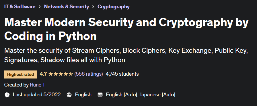 Master Modern Security and Cryptography