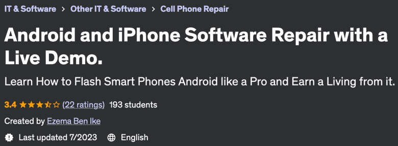 Android and iPhone Software Repair with a Live Demo.