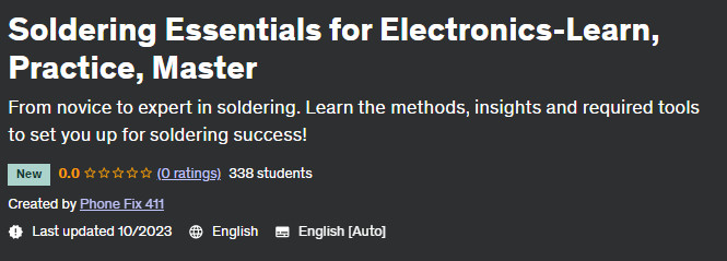 Soldering Essentials for Electronics - Learn Practice Master