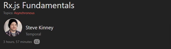 Rx.js Fundamentals