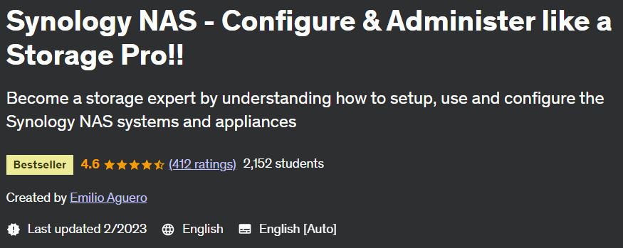 Synology NAS - Configure & Administer like a Storage Pro!!