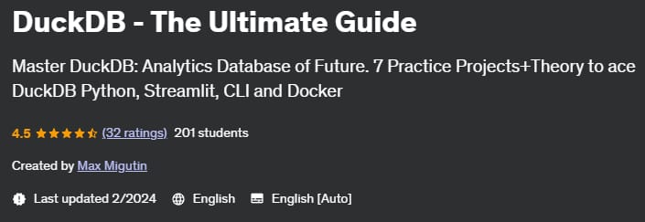 DuckDB - The Ultimate Guide