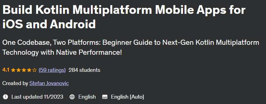 Build Kotlin Multiplatform Mobile Apps for iOS and Android