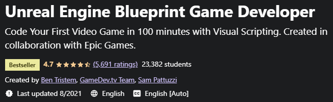 Unreal Engine Blueprint Game Developer