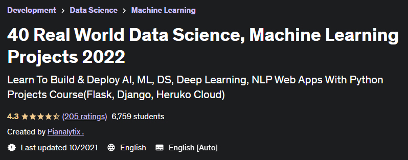 40 Real World Data Science, Machine Learning Projects 2022