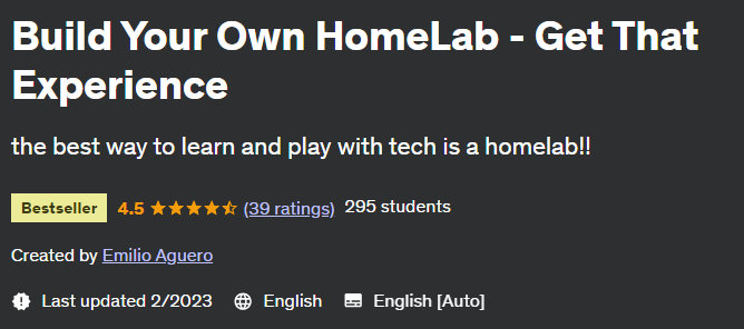 Build Your Own HomeLab - Get That Experience