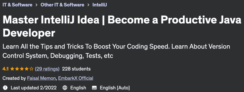 Master IntelliJ Idea  Become a Productive Java Developer