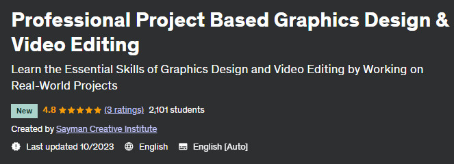 Professional Project Based Graphics Design & Video Editing