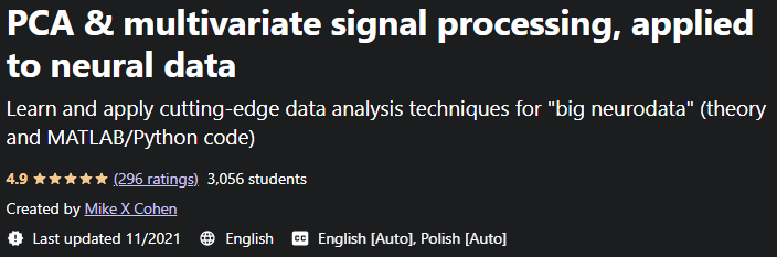 PCA & multivariate signal processing, applied to neural data