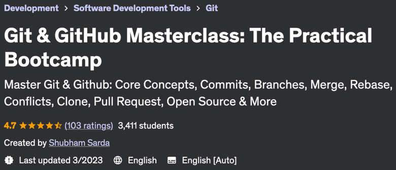 Git & GitHub Masterclass: The Practical Bootcamp