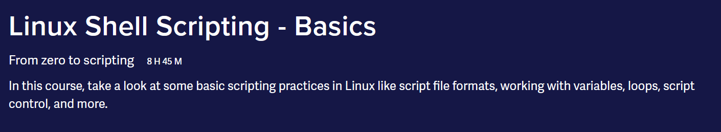 Linux Shell Scripting - Basics