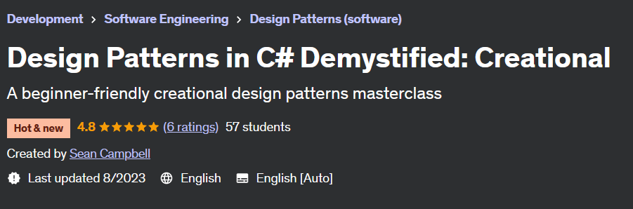 Design Patterns in C sharp Demystified