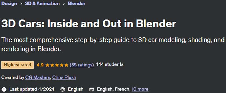 3D Cars: Inside and Out in Blender