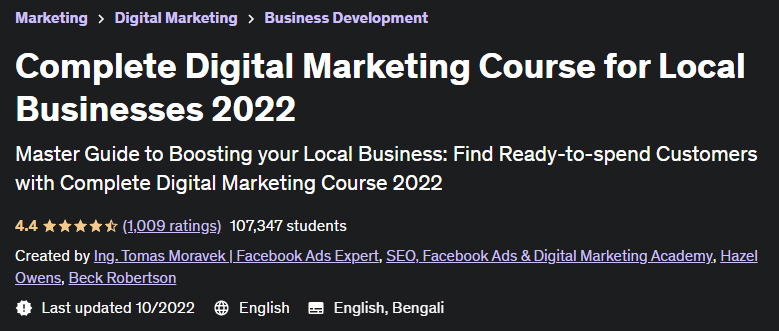 Complete Digital Marketing Course for Local Businesses