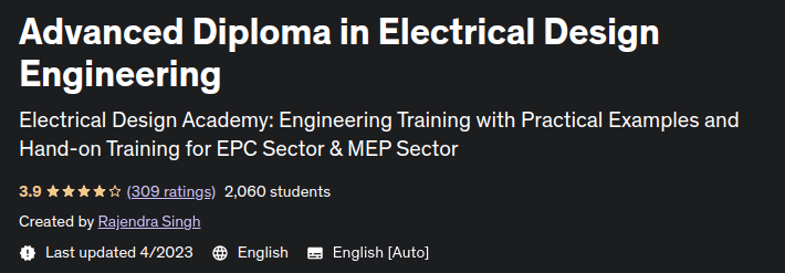 Advanced Diploma in Electrical Design Engineering