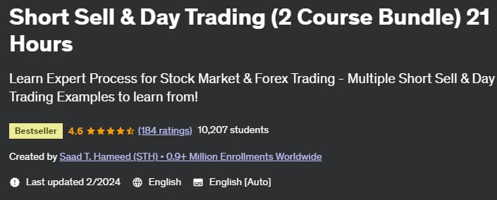 Short Sell & Day Trading (2 Course Bundle) 21 Hours