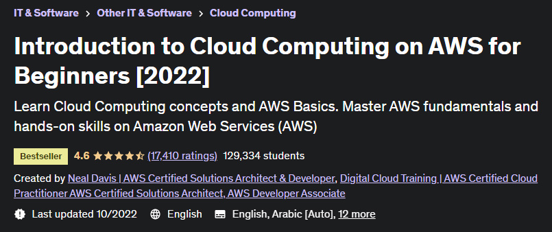 Introduction to Cloud Computing on AWS for Beginners