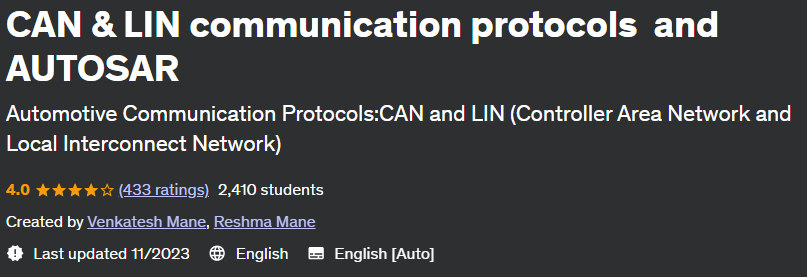 CAN & LIN communication protocols and AUTOSAR 