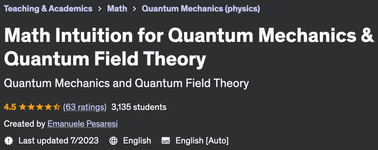 Math Intuition for Quantum Mechanics & Quantum Field Theory