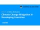 Climate Change Mitigation in Developing Countries