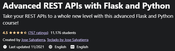 Advanced REST APIs with Flask and Python