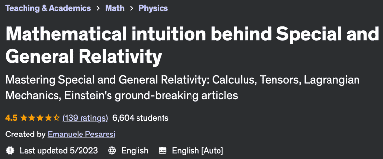 Mathematical intuition behind Special and General Relativity