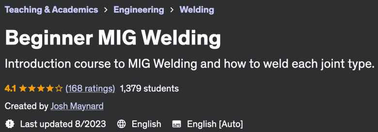 Beginner MIG Welding