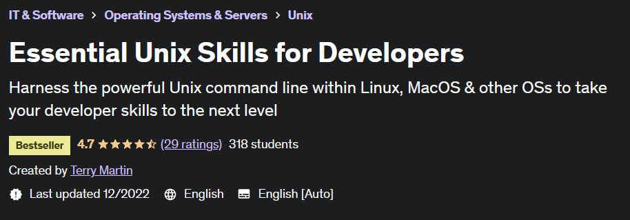 Essential Unix Skills for Developers