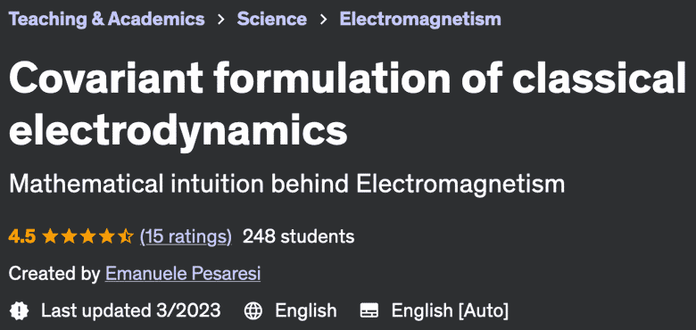 Covariant formulation of classical electrodynamics