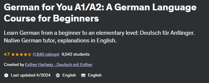 German for You A1_A2_ A German Language Course for Beginners