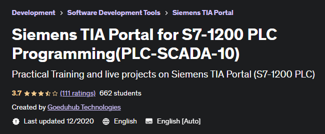 Siemens TIA Portal for S7-1200 PLC Programming (PLC-SCADA-10)