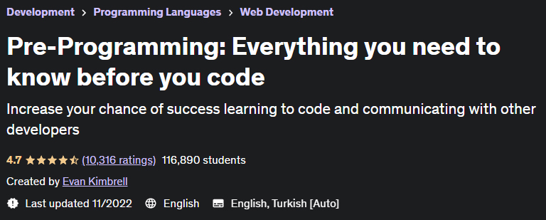 Pre-Programming Everything you need to know before you code