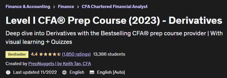 CFA® Level 1 (2022) - Complete Derivatives