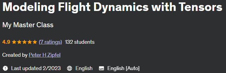 Modeling Flight Dynamics with Tensors