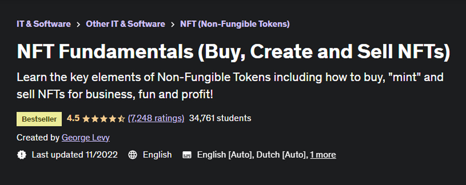 NFT Fundamentals (Buy, Create and Sell NFTs)